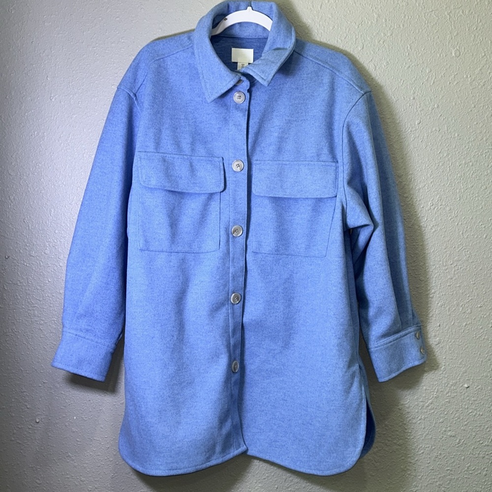 H&M Heather Blue coat